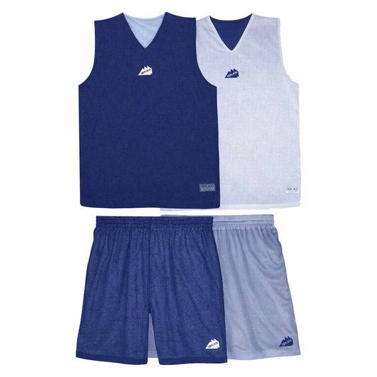 ISKAY Wendetrikot & Hose navy/weiss