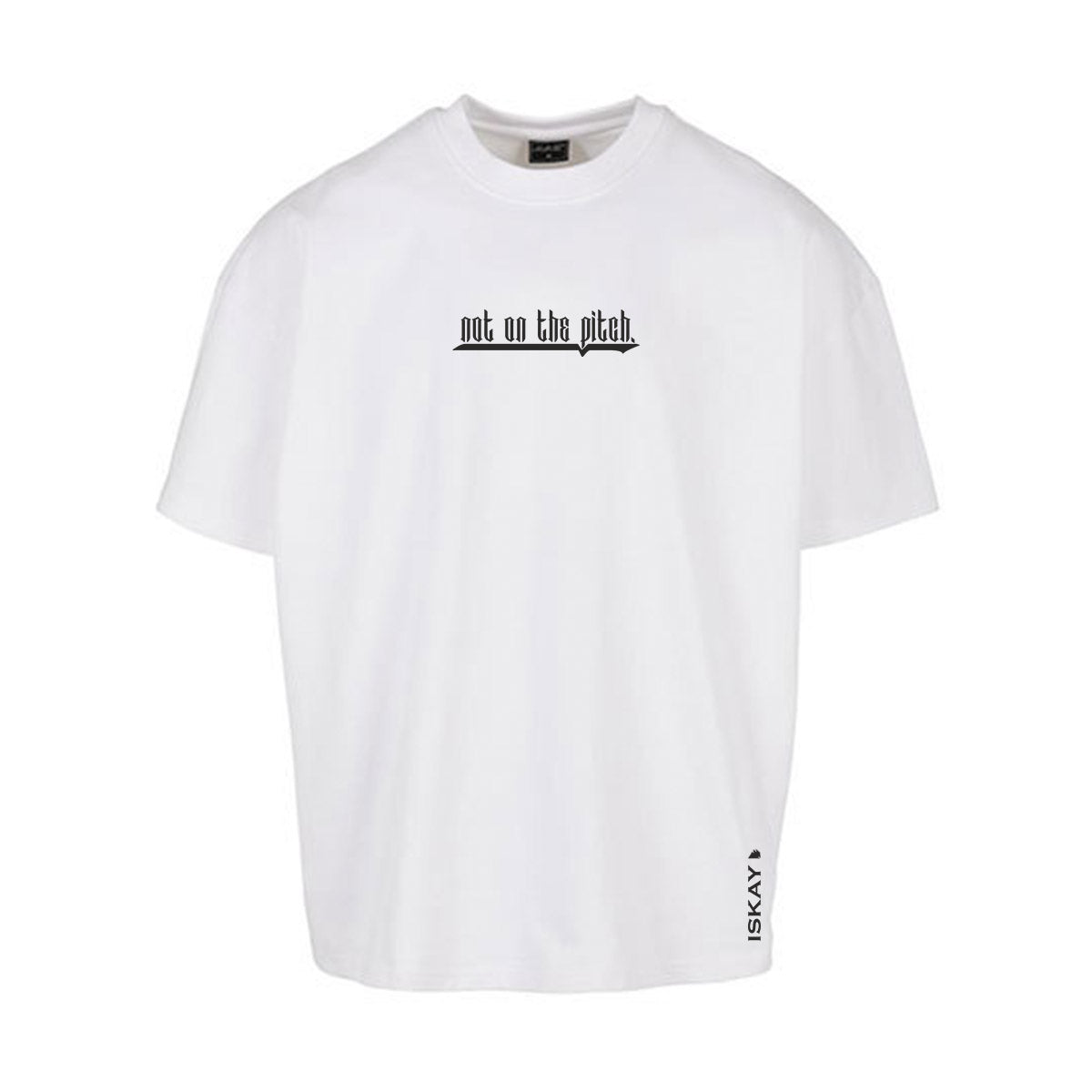 not on the pitch Oversize T-Shirt weiss