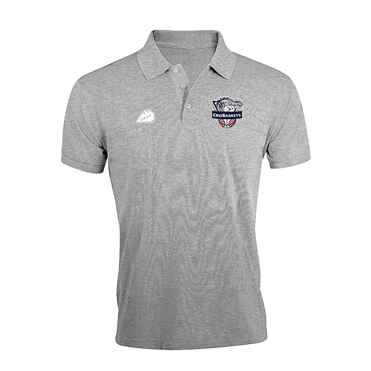 CroBaskets Essen Poloshirt grau