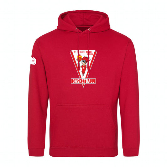 VfL Lichtenrade Logo Hoodie rot