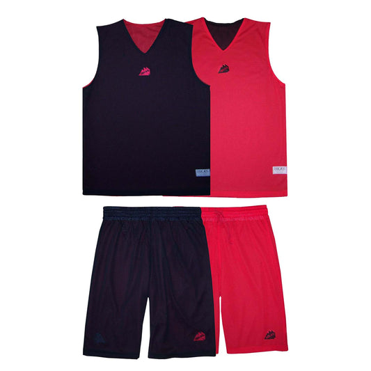 ISKAY Wendetrikot & Hose rot/schwarz