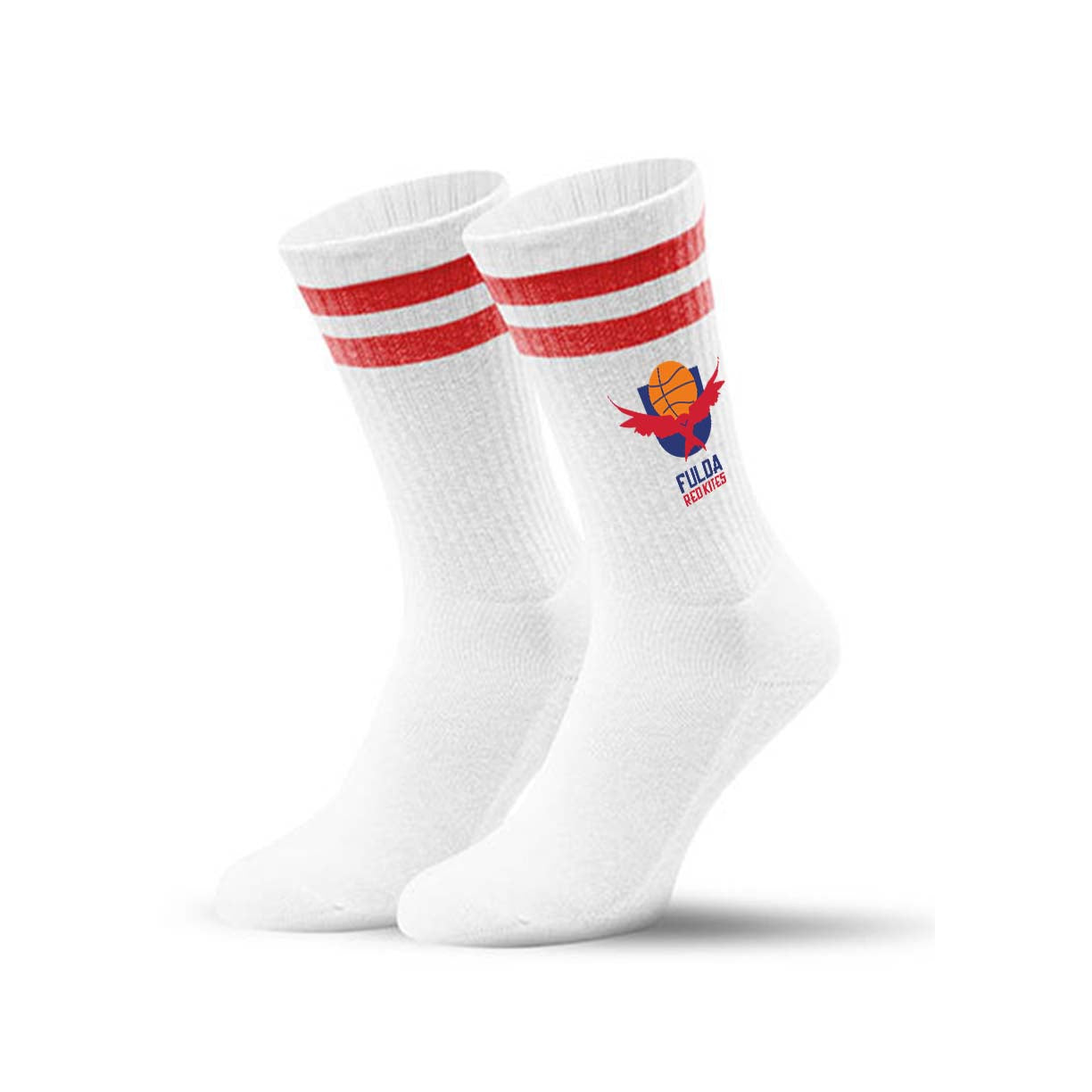 FRK Socken Stripes rot