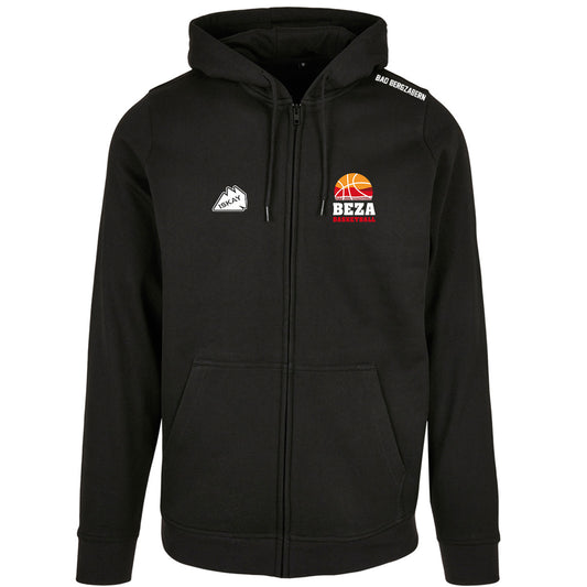 BEZA Zip-Hoodie schwarz